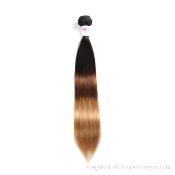 Megalook Hair Discounts Vietnamese Cuticle Aligned Raw Unprocessed 1B 4 27 Ombre Color Straight Virgin Hair Vendor